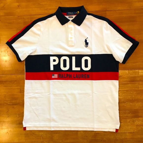 POLO RALPH LAUREN ColorBlock Large Logo Polo Shirt - Picture 2 of 6